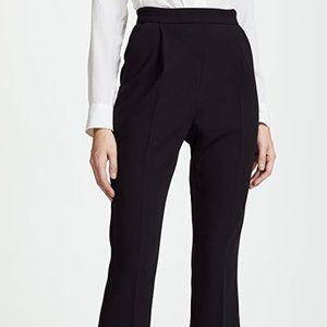 Black Halo Frida Pleated Cropped Black Pant 14